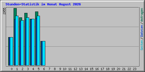 Stunden-Statistik im Monat August 2026